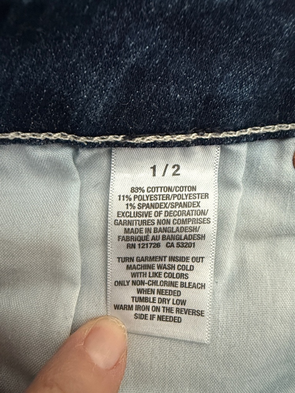 Aeropostale Indigo Blue Denim Bermuda Shorts - Picture 5 of 8
